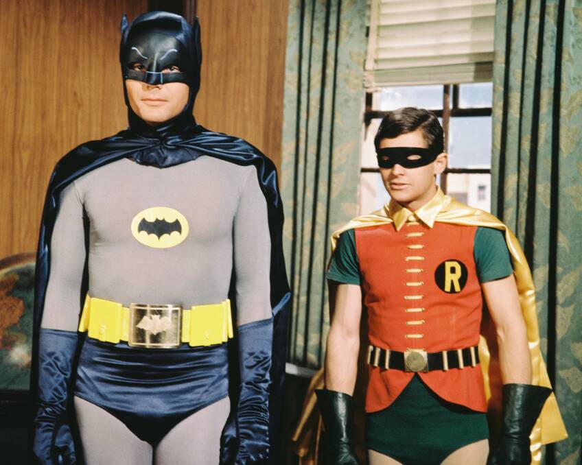 Adam West as Batman and Burt Ward as Robin.
