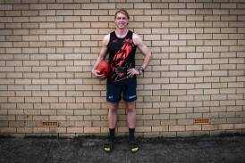 Marrar defender Bryce Mann is looking forward to his first game of the season against Charles Sturt University on Saturday. Picture by Bernard Humphreys