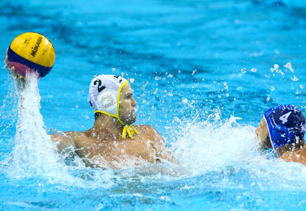 Australian vice-captain Richard Campbell (left) in action. Picture: Getty Images