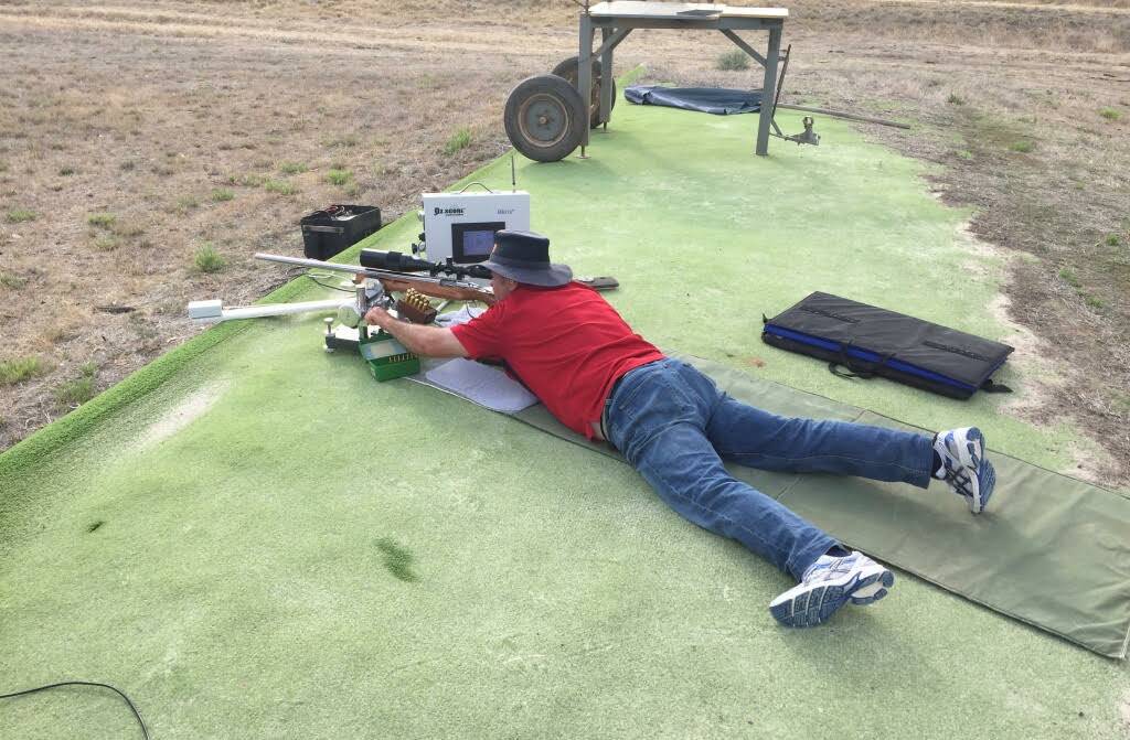 READY, AIM: Neville Lyons competes with the Explorers Rifle Club at the weekend. Picture: Contributed