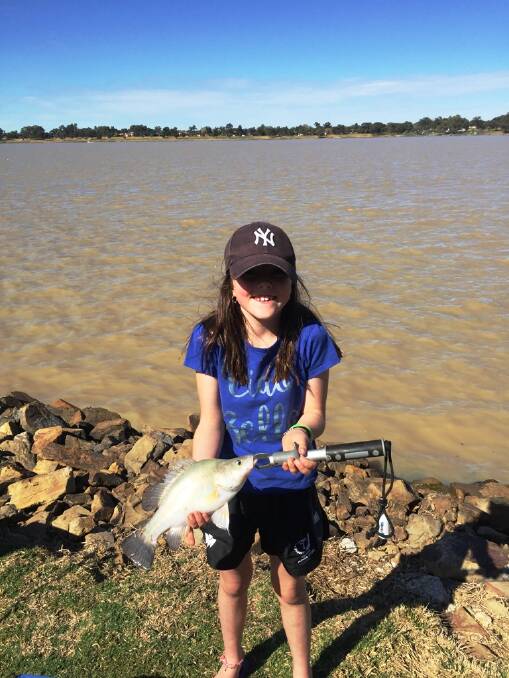 LAKE LUCK: Jess Walker with a yella caught in Lake Alber. Send your pictures to craig@waggamarine.com.au or 0419 493 313.
