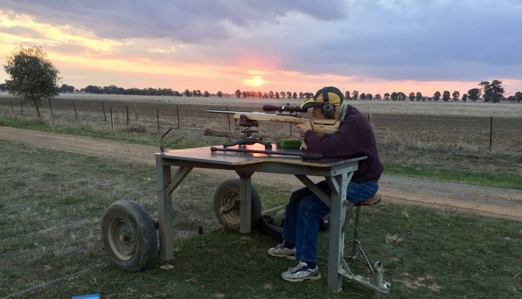 EXPLORERS: Explorers Rifle Club had a very picturesque finish to the day with their veteran 88-year-old taking the final shots as the sun set in the background.