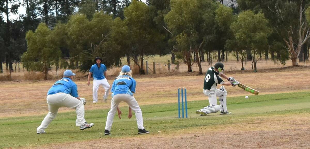 EASY WIN: Holbrook's Hamish Mackinlay at bat during the grand final. Picture: Lorri Roden
