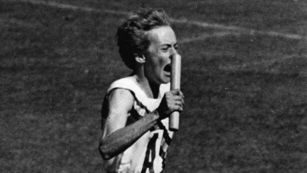 Betty Cuthbert competes at the 1956 Melbourne Olympics. Photo: Supplied