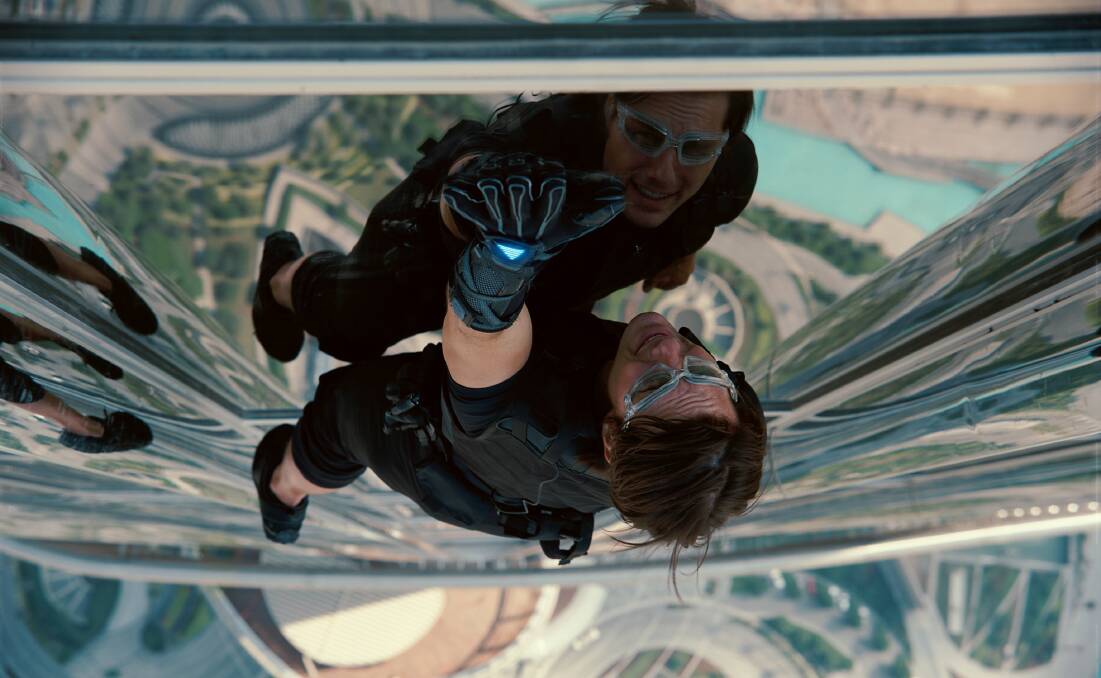 Tom Cruise in Mission Impossible: Ghost Protocol.