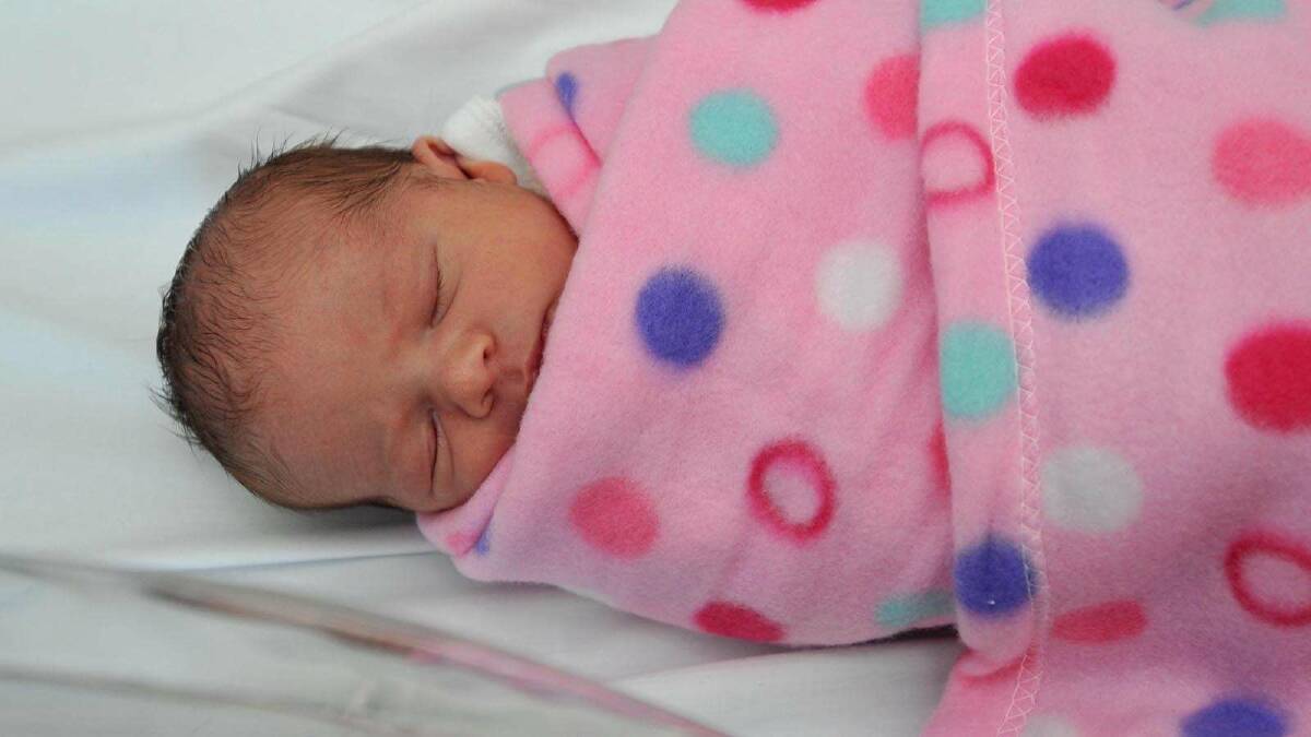 Darci Maria Del Guzoo was born on July 19, a third child for Michelle and Matt Del Guzzo from Leeton. Picture: Michael Frogley