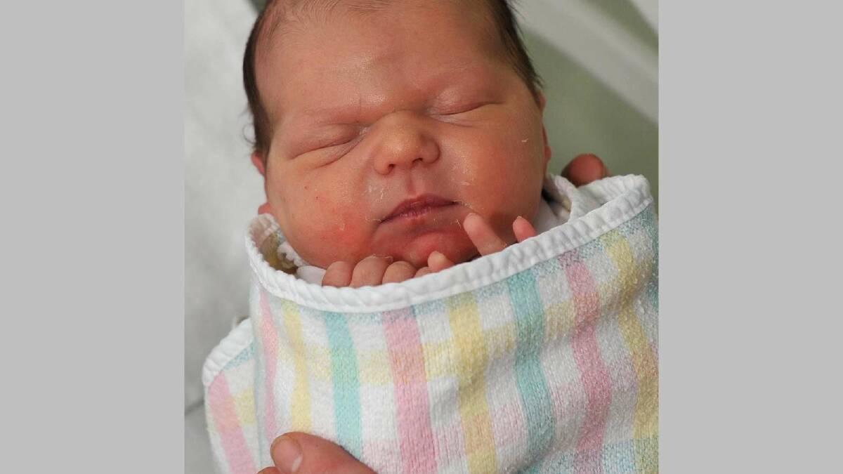 Millie Roberson was born on December 10 to Adam and Stacey from The Rock. Picture: Michael Frogley