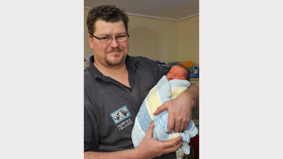 Edward Galvin was born on July 11 to parents Clay and Amanda Galvin from Junee. Picture: Michael Frogley