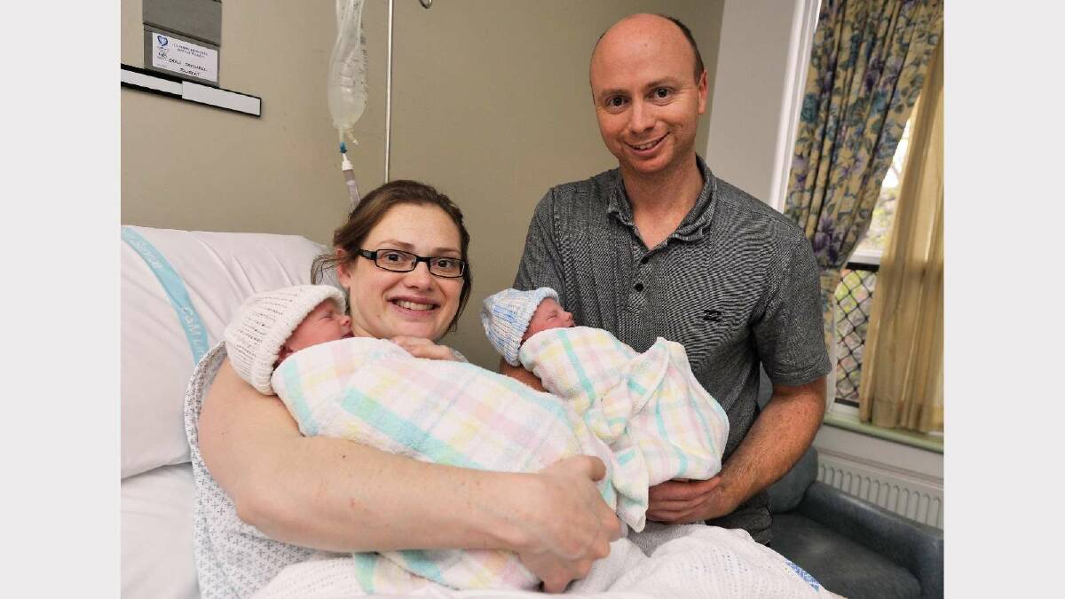 Imogen Rose Satchell and Charlie Oliver Satchell were born on September 9 to Erin and Owen from Wagga. Picture: Alastair Brook