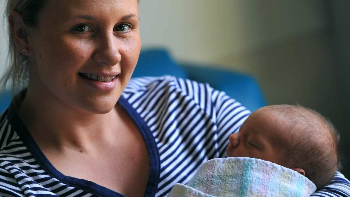 Noah Swanston was born on September 6 to parents Karly and Adam Swanston from Temora. Picture: Addison Hamilton