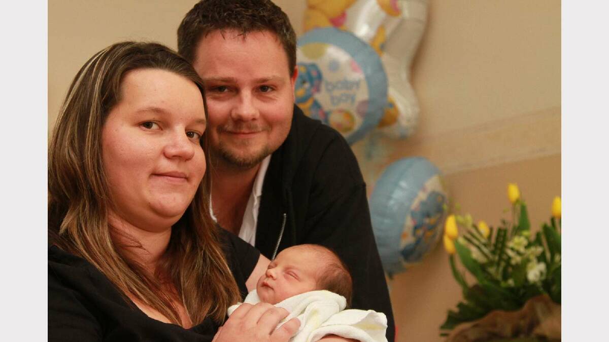 Reuben Thomas Mansell was the only Mother's Day baby born in Griffith when he arrived for parents Shelby Johnson and Kodie Mansell on May 13. Picture: Anthony Stipo