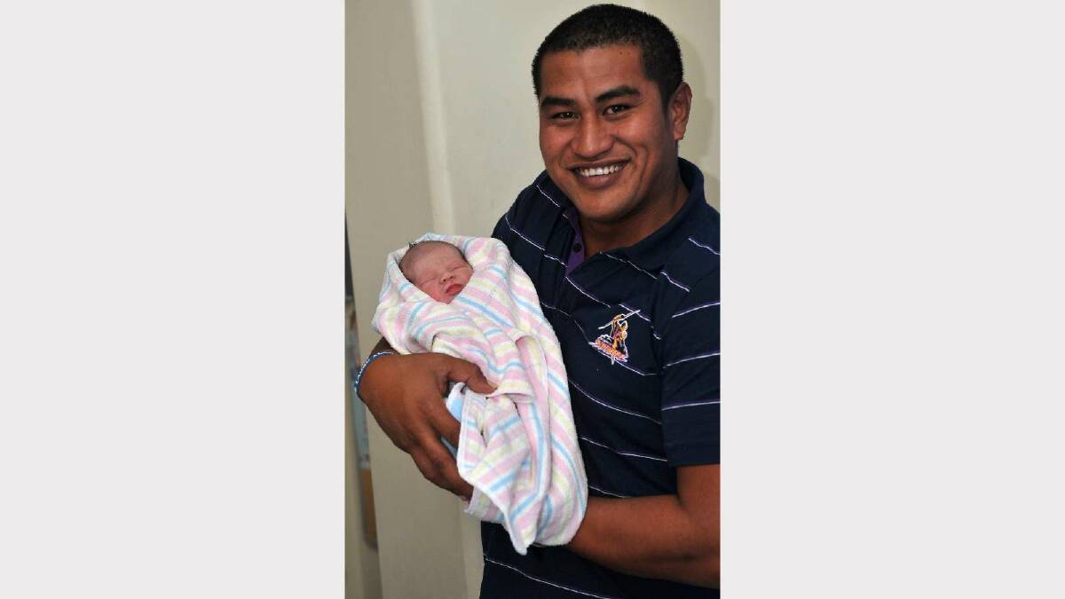 Reef Tuuauato was born on September 6 to Karina Purcell and Farani Tuuauato from Junee. Picture: Michael Frogley