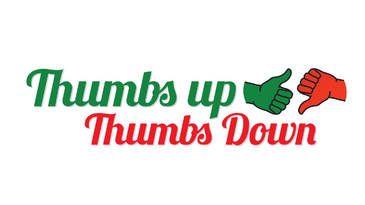 Thumbs up, thumbs down – April 16