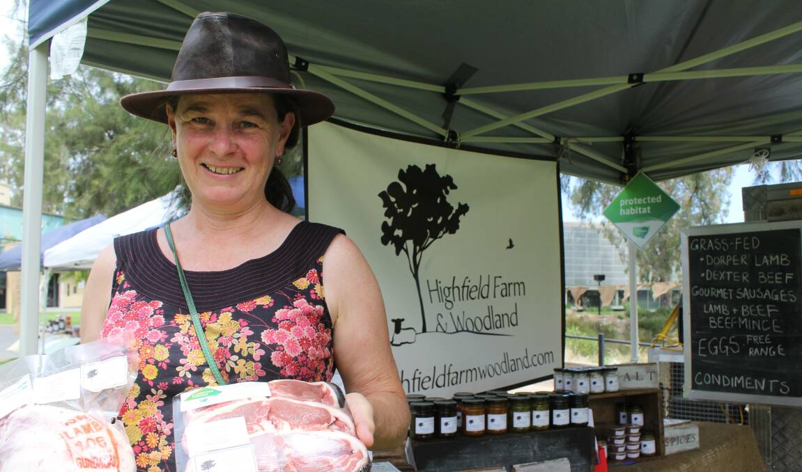 TO MARKET: With the change of season why not visit the Riverina Producers Market on Thursday night? Pictured is Louise Frecklington, of Highland Farm and Woodland. 