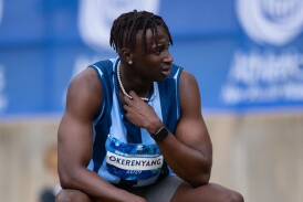 Godfrey Okerenyang is feeling positive ahead of the upcoming Australian Athletics Championships and UniSport National Athletics Championships. Picture supplied