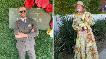 Fashion on the Field judge Damien Woolnough and Face of the Carnival Jessica Knox have shared their top tips for dressing well for 2024 Gold Cup Day. Pictures Les Smith, supplied