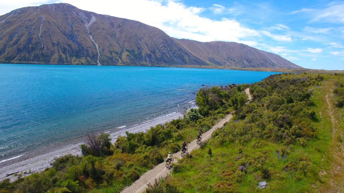 An itinerary for keen cyclists … travelling steadily past Lake Ohau. 