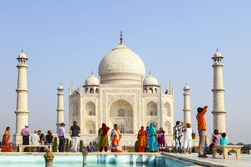 What is the beautiful Taj Mahal made of?