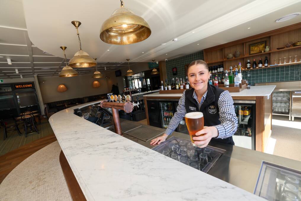 William Farrer Hotel manager Gabrielle Clarke has welcomed the popular watering hole's new-look ahead of Anzac Day. Picture by Les Smith 