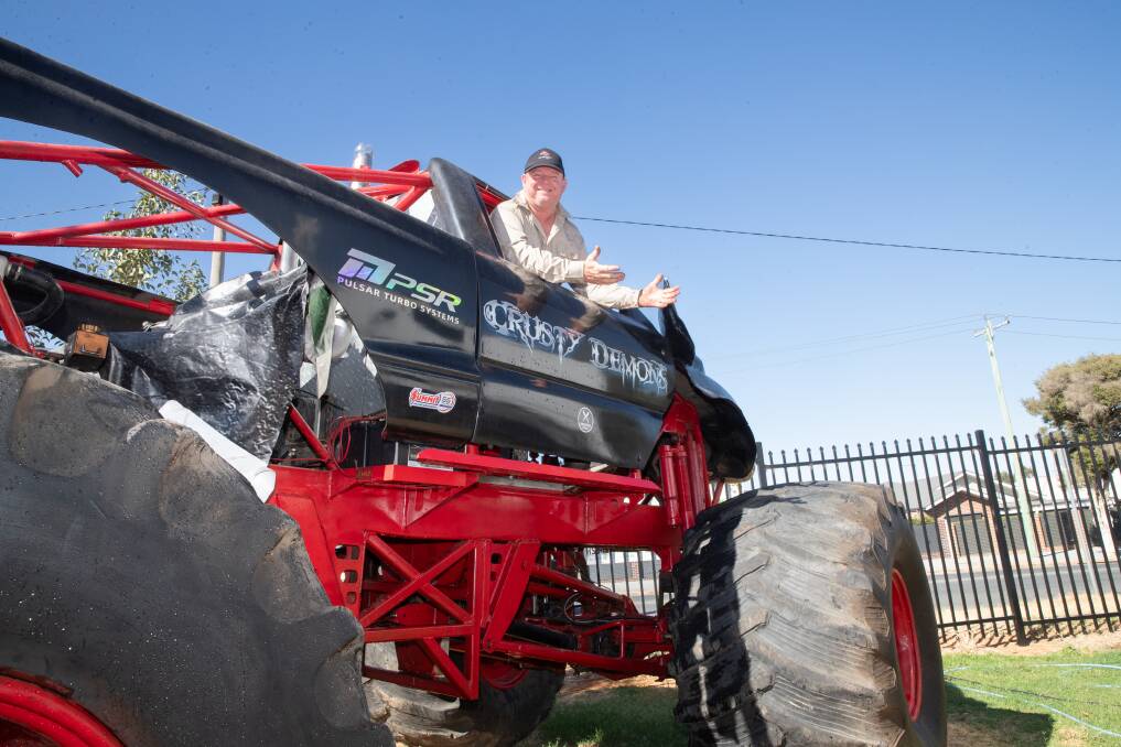 Professional stuntman Troy Garcia is excited for an action-packed Wagga Monster Truck Tour. Picture by Tom Dennis