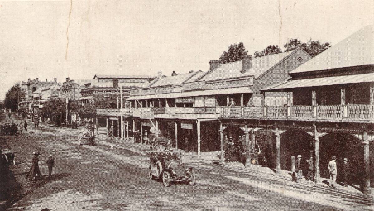 STREET SCAPE: An early photo of Fitzmaurice Street looking towards the Gurwood Street intersection with the Pastoral Hotel on the right. William’s (later McDonough’s) Chemist is in the centre of the photo.