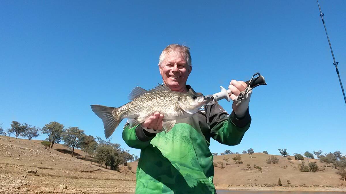 ALL ABOUT THAT BASS: Dougy Charlton with a bass caught at Glenbourne Dam. Send your pictures to craig@waggamarine.com.au​.