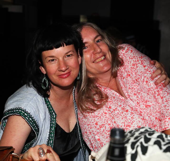 MUSIC FANS: Kerrie Rudd and Kerry Grant enjoy a Bidgee Blues open mic event at the Home Tavern earlier this month. Picture: Emma Hillier