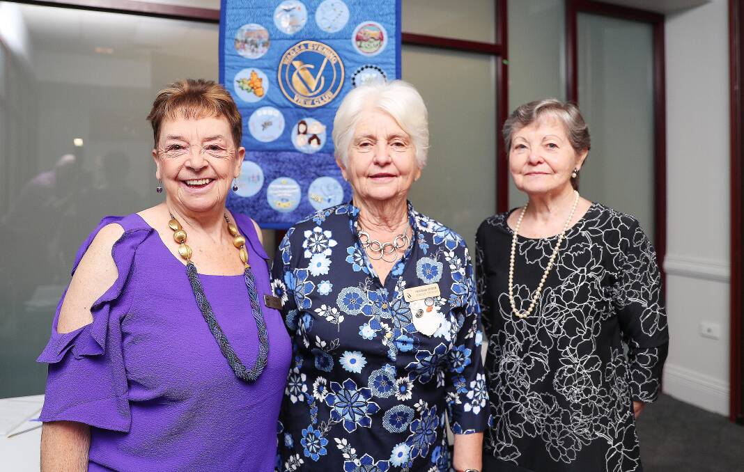 GOOD VIEW: Barb Walden, Ros Barber and Barbara Richards at the VIEW Club breakfast for International Women's Day. Picture: Kieren L Tilly
