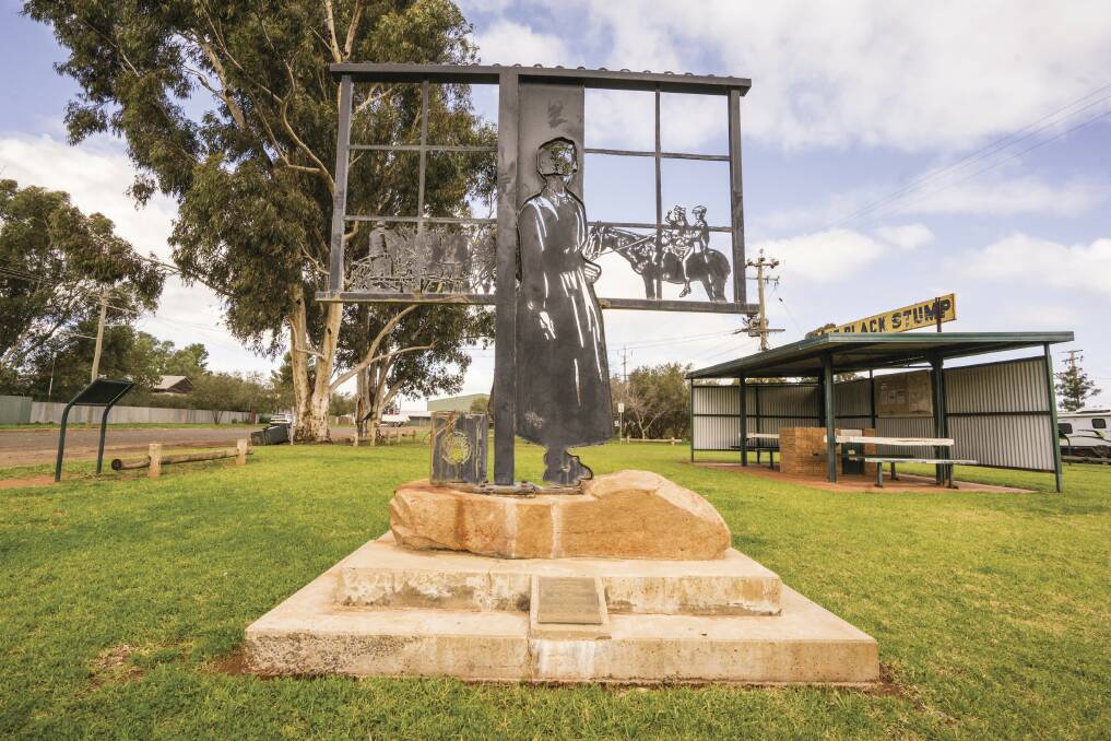 MEMORIAL: A memorial to pioneer women stands in Meriwagga. Visit www.carrathool.nsw.gov.au/visiting-our-area for more. Pictures: Destination Riverina Murray