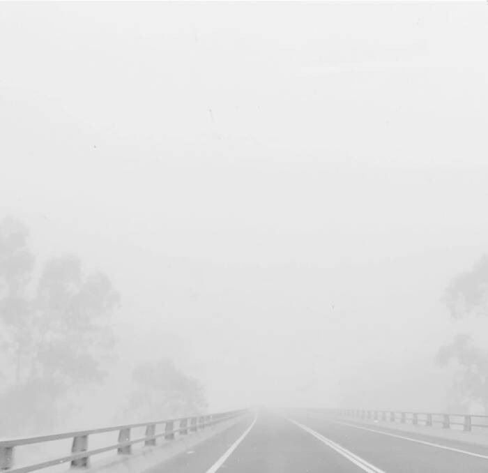 WINTER MOODS: Instgram user sucking_sweet_lemons posted this foggy shot last week "Just a bridge going nowhere". Picture: Contributed