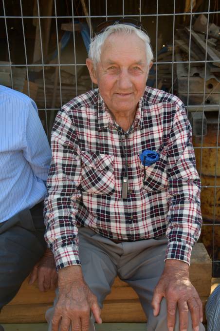 MILESTONE: Jindera's oldest resident Wilfred Scholz 92 at the village's 150-year celebrations recently.