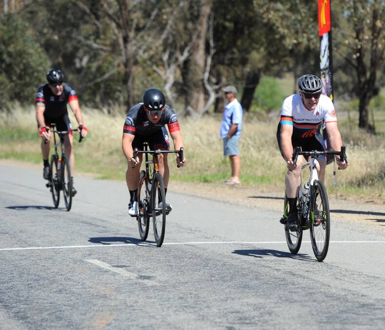 CYCLE KINGS: Luke Riley and Rohan Taylor lead the Tolland Cycling Club Championships at the weekend. Picture: Laura Hardwick