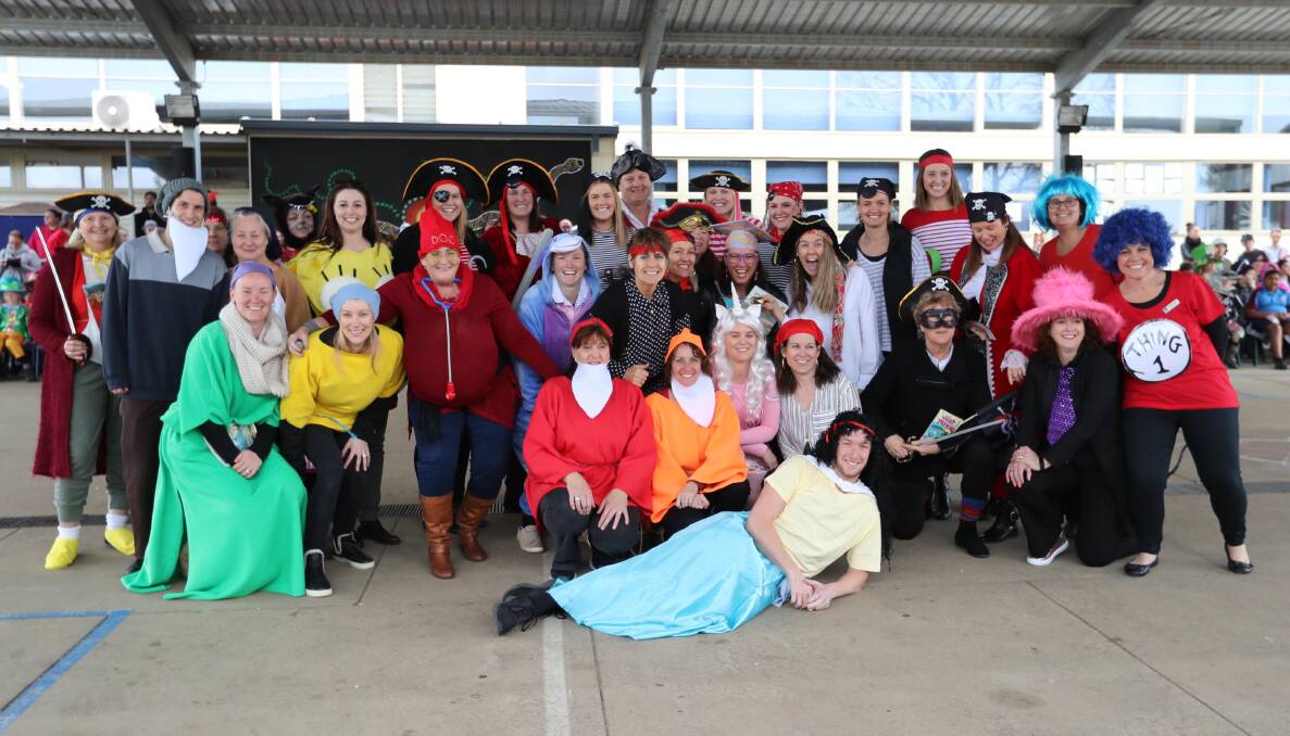 READ ALL ABOUT IT: Kooringal Public School celebrates Book Week on Wednesday last week. Picture: Les Smith