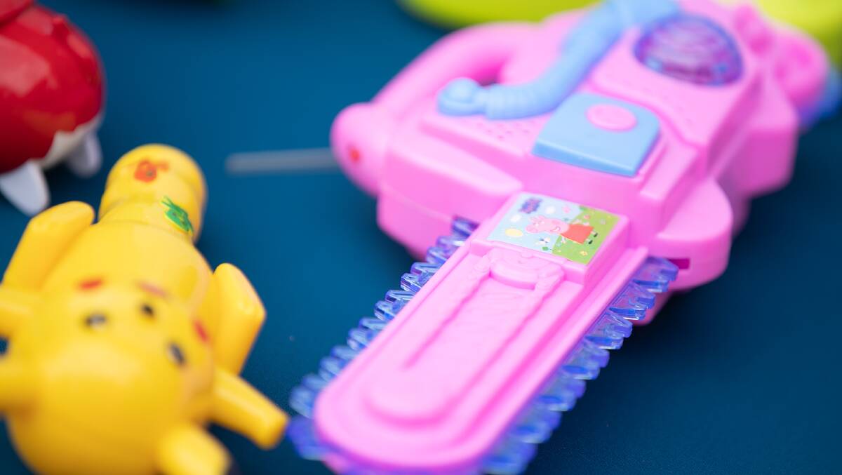 UNSAFE: A Picture of a Pink Peppa Pig chainsaw which has been declared unsafe for children. Photo: SUPPLIED