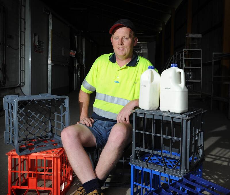 THE MILKMAN: Dan Hoban is kickstarting a return to the old days with milk delivered personally to your door, just not in a horse and carriage. Picture: Laura Hardwick