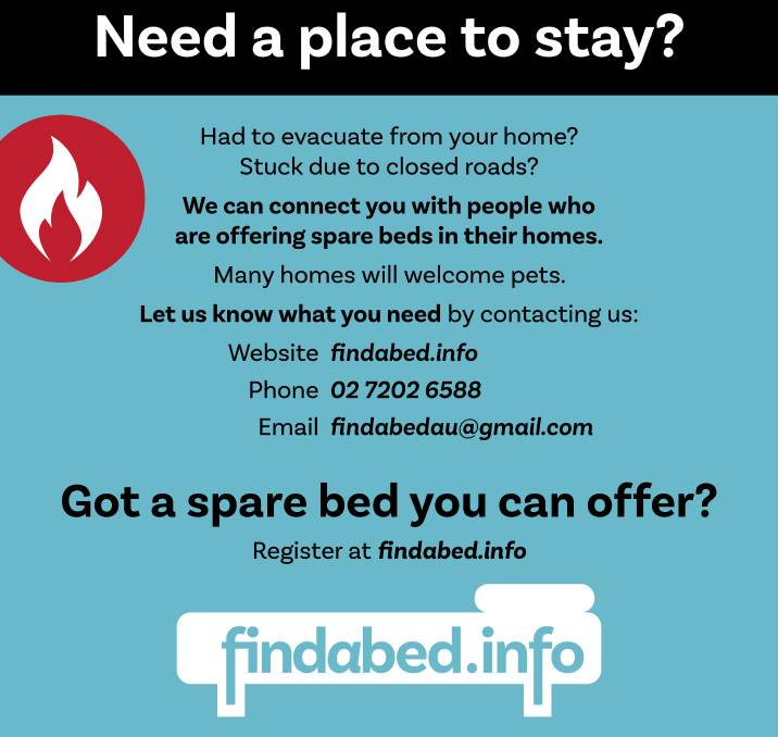 Findabed helps those stuck due to the bushfires find a place to stay.