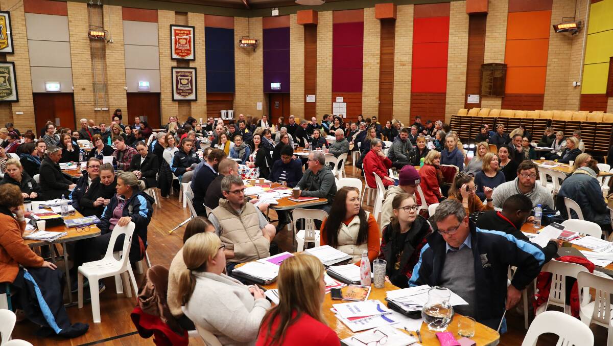 Over 300 staff from the city's three state high schools took part in the combined professional learning day held at Wagga High School. 