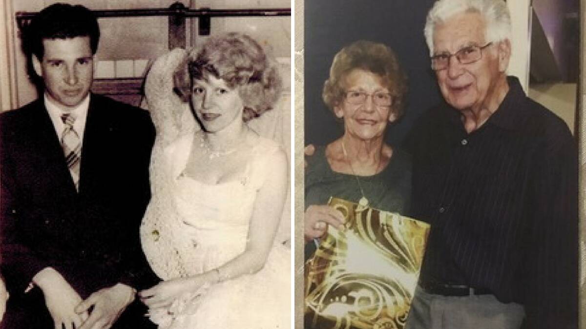 PAST AND PRESENT: John and Elsie Christian met at a dance in Batlow, married in 1958 and are now celebrating their 60th wedding anniversary. 