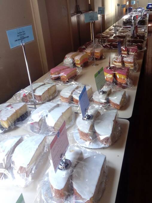 SCRUMPTIOUS: Some of the cakes that were on display at this year's Handicraft and Land Cookery Day. 
