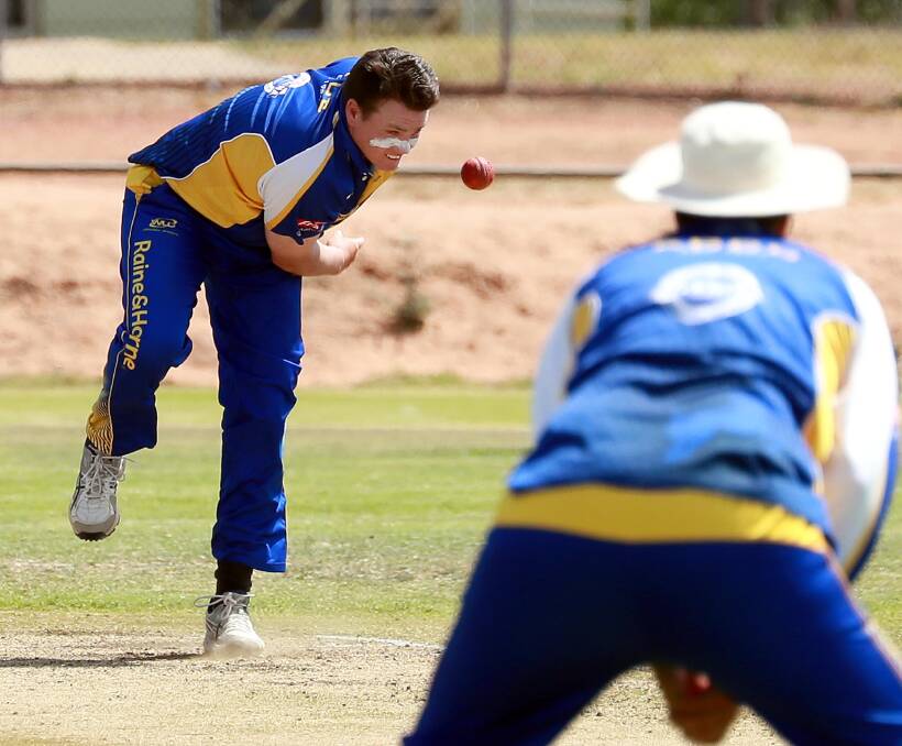 BACK IN ACTION: Macgregor Hanigan took four wickets in his return match for Kooringal Colts on the weekend.