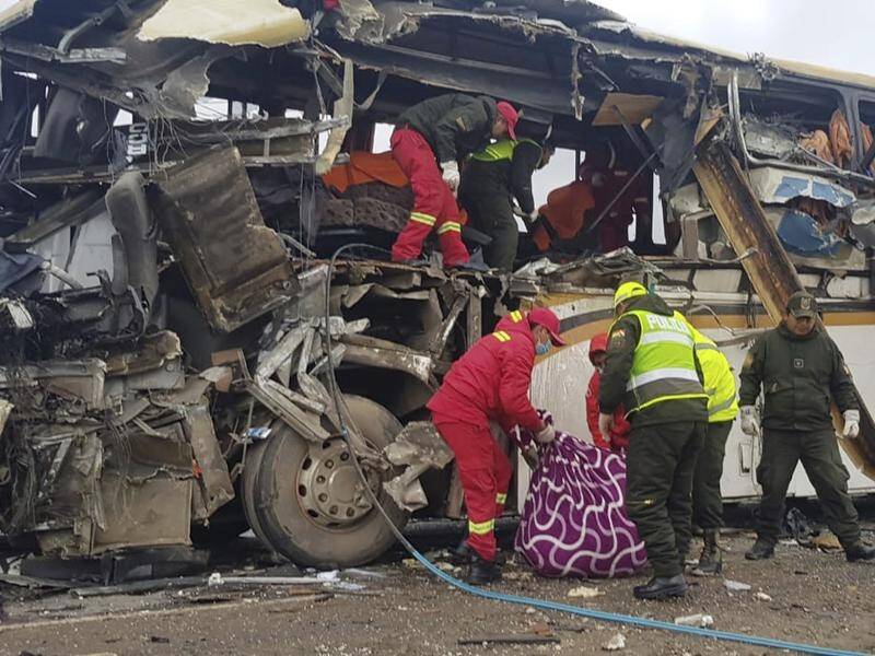 Excessive speed has been blamed for a deadly highway collision between two buses in Bolivia.