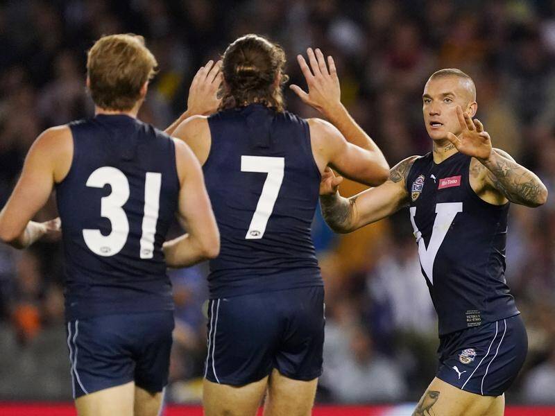 Victoria have beaten the All-Stars by 46 points in the AFL State of Origin game for bushfire relief.