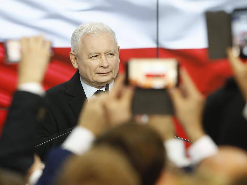 The leader of Poland's ruling party, Jaroslaw Kaczynski, says "the good change will continue".