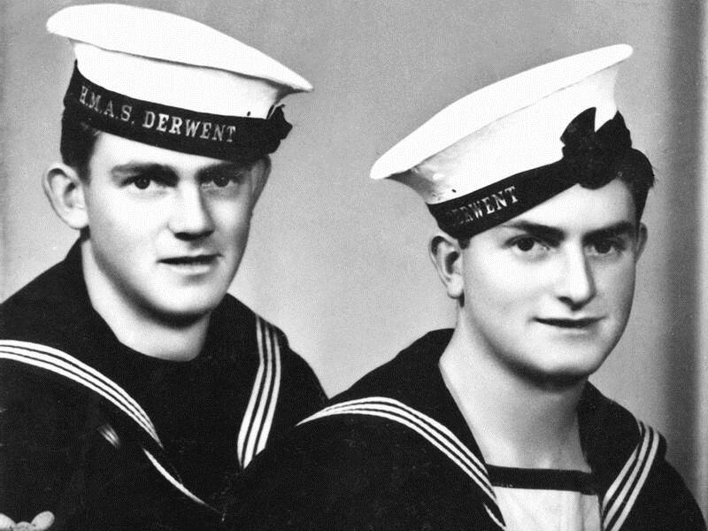 Teddy Sheean (right) has been recognised for sacrificing his life to save his shipmates in 1942.