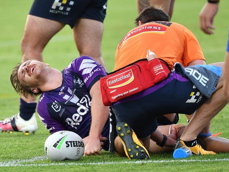 Cameron Munster could be out for up to three weeks after injuring his knee against the Bulldogs.