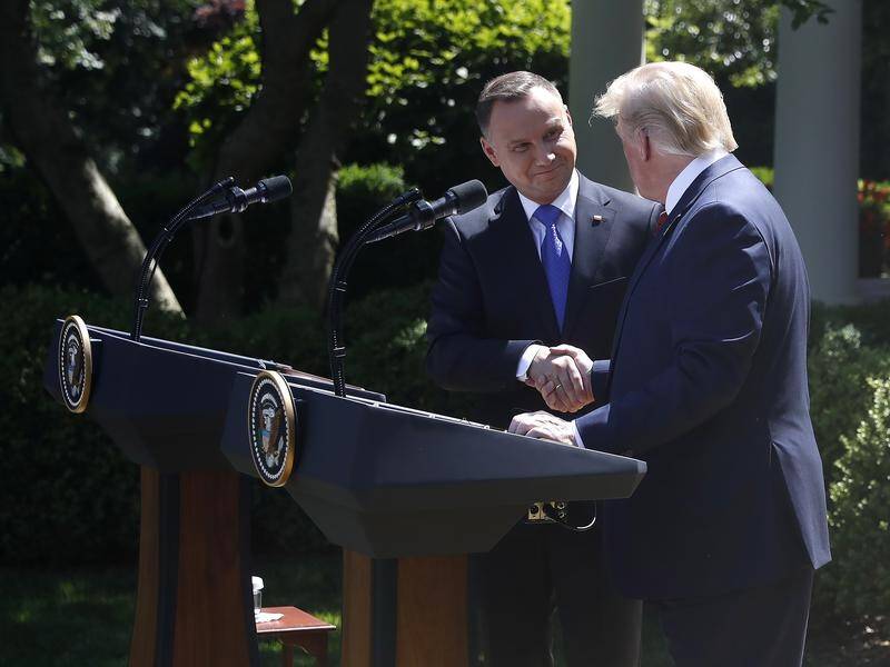 Polish President Andrzej Duda says an influx of troops is needed due to Russia's past aggression.