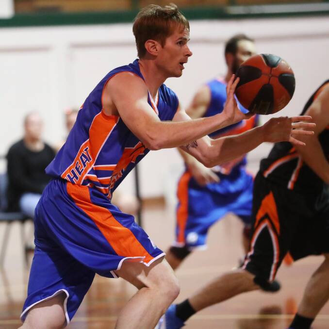 ON FIRE: Wagga Heat's Matthew Brunell in action against Orange Tigers at Bolton Park Stadium on Saturday night. Picture: Emma Hillier.